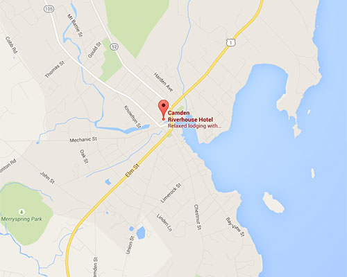 The Camden Riverhouse Hotel location map and directions