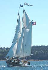 Lewis R French under sail