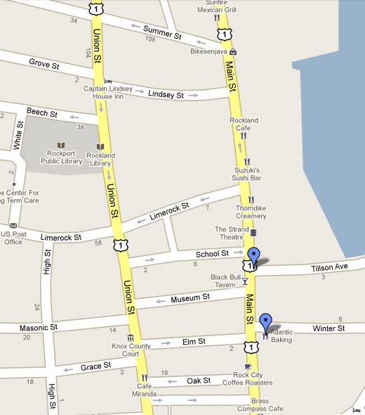 Thorndike Creamery map