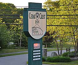 Cedar Crest Inn Sign