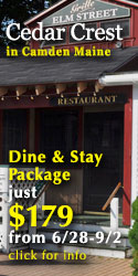 Cedar Crest Inn Dine & Stay Package