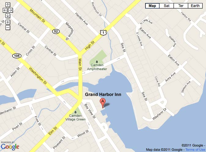 Grand Harbor Inn map