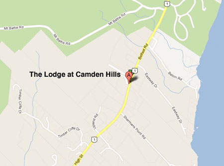 The Lodge at Camden Hills map