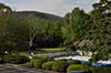 Cedar Crest Inn pool with Mt. Battie in backgroind