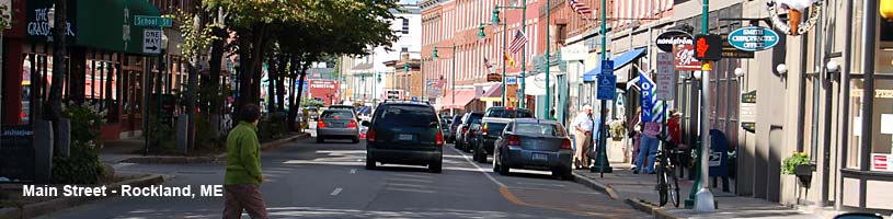 Main Street in Rockland Maine