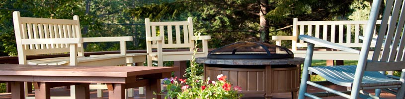 Mount Battie Motel firepit